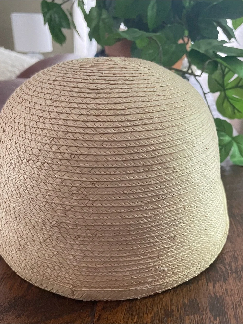 Sunbody Palm Leaf Duckbill Hat Handcrafted Guatemala Sun Protection 7 1/8 EUC